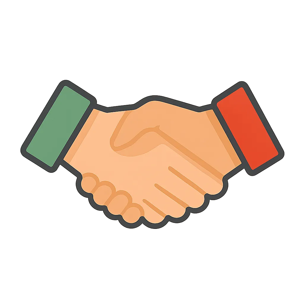 Handshake negotiation icon